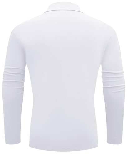 Men's Lightweight Turtleneck Shirts Long Sleeve Thermal Pullover Sweater