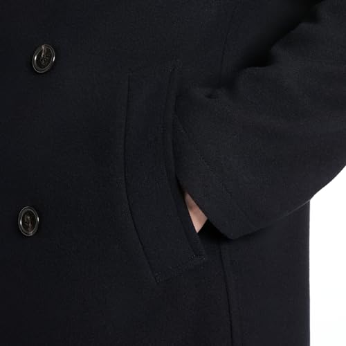 Men's Boris Classic Double Breasted Peacoat Jacket