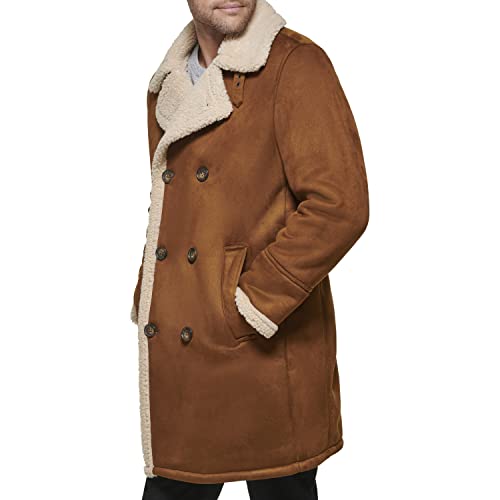Men's Faux Shearling Midlength Overcoat