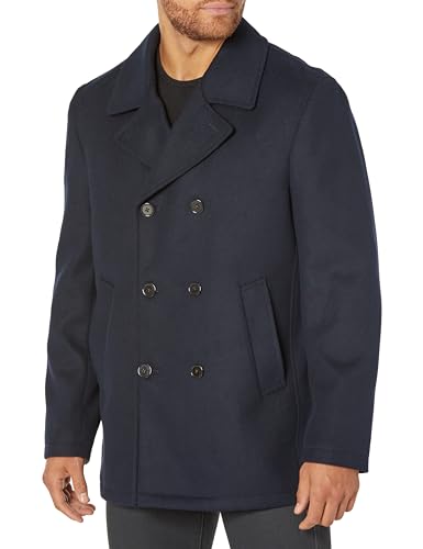 Men's Boris Classic Double Breasted Peacoat Jacket