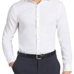 Mens Dress Shirts Stretch Slim Fit Long Sleeve Dress Shirts for Men Casual Business Regualr Fit Button Down Shirt