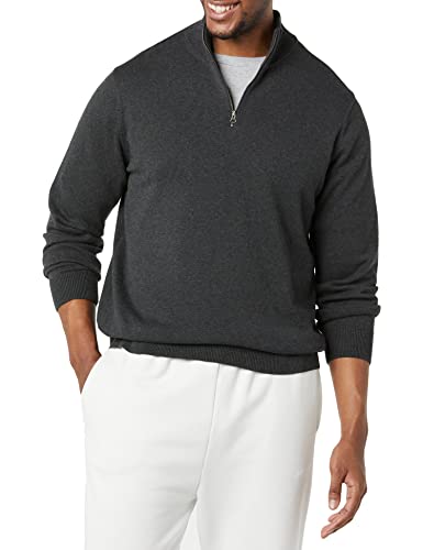 Men's 100% Cotton Quarter-Zip Sweater