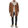 Men's Faux Shearling Midlength Overcoat