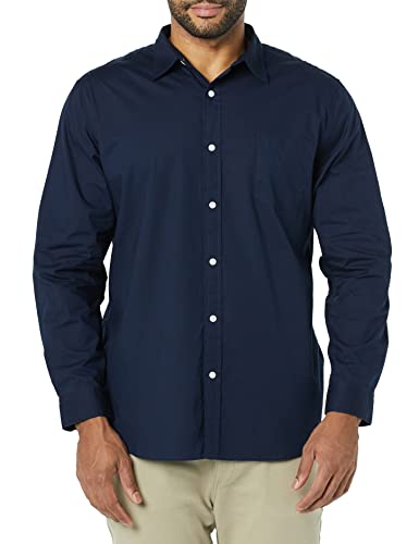 Men's Long-Sleeve Slim-Fit Stretch Poplin Shirt