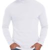 Men's Lightweight Turtleneck Shirts Long Sleeve Thermal Pullover Sweater