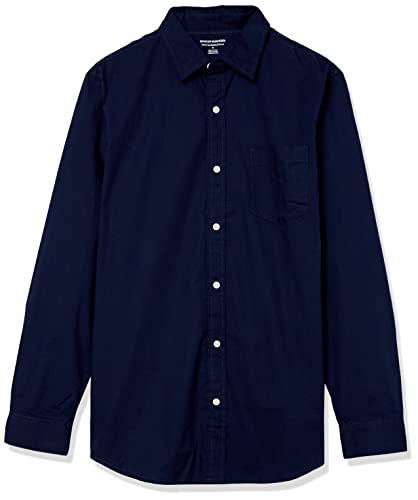 Men's Long-Sleeve Slim-Fit Stretch Poplin Shirt