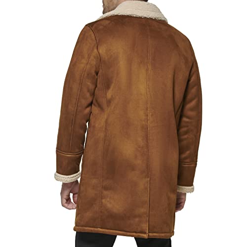 Men's Faux Shearling Midlength Overcoat