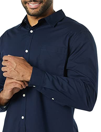 Men's Long-Sleeve Slim-Fit Stretch Poplin Shirt