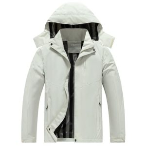 Men's Waterproof Rain Jacket Lightweight Mountain Sports Outdoor Trench Softshell Windproof Jacket for Hiking