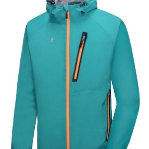 Men's High-performance Waterproof Rain Jacket Ultra Lightweight Rain Shell for Hiking,Golf,Travel