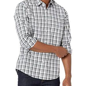Mens Regular-Fit Long-Sleeve Casual Poplin Shirt