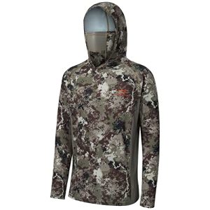 UPF 50+ Men’s Hunting Shirts with Mask Long Sleeve Camo Fishing Hoodie