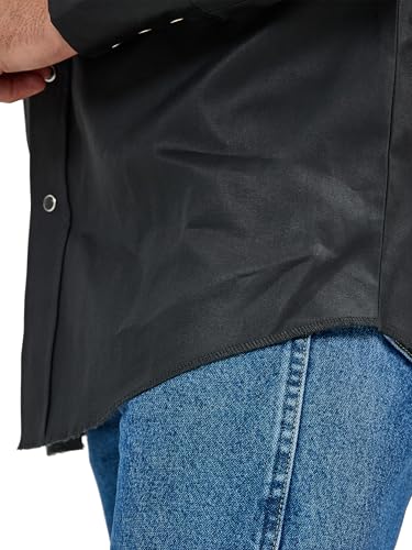 Men's Cowboy Cut Western Chambray Snap Long Sleeve Work Shirt
