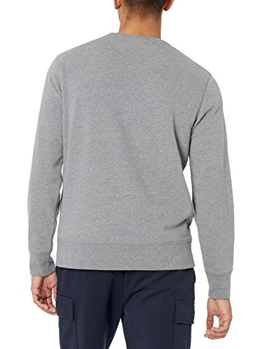mens Long-Sleeve Lightweight Fleece French Terry Crewneck Sweatshirt
