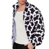 Mens Cow Casual Jackets Lightweight Fashion Sportswear Retro Windbreaker