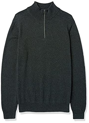 Men's 100% Cotton Quarter-Zip Sweater