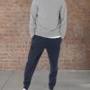 mens Long-Sleeve Lightweight Fleece French Terry Crewneck Sweatshirt