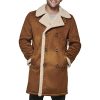 Men's Faux Shearling Midlength Overcoat
