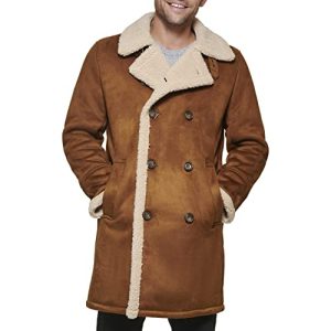 Men's Faux Shearling Midlength Overcoat