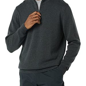 Men's 100% Cotton Quarter-Zip Sweater