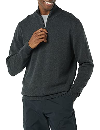 Men's 100% Cotton Quarter-Zip Sweater