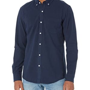 Slim-Fit Dress Shirts for Men - Long-Sleeve, Pocket, Button-Down Oxford Shirt