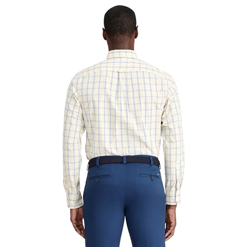 Men's Performance Comfort Long Sleeve Plaid Button Down