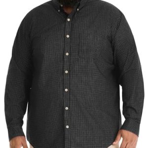 mens Big and Tall Wrinkle Free Long Sleeve Button Down Shirt