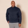 mens Long-Sleeve Quarter-Zip Pullover Fleece Sweatshirt