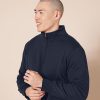 mens Long-Sleeve Quarter-Zip Pullover Fleece Sweatshirt
