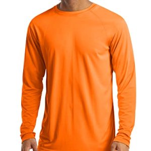 Men's Long Sleeve Shirts UPF 50+ UV Sun Protection Athletic Shirts for Hiking Running Workout Rash Guard