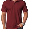 Men's Polo Shirts Short Sleeve Casual Shirts with Pocket