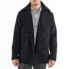 Mason Mens Wool Blend Classic Pea Coat Jacket