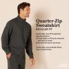 mens Long-Sleeve Quarter-Zip Pullover Fleece Sweatshirt
