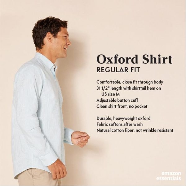 Men's Regular-Fit Long Sleeve Oxford Shirt
