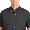 Men's Wrinkle Free Short Sleeve Button Down Check Shirt