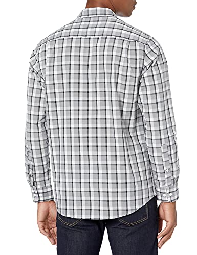 Mens Regular-Fit Long-Sleeve Casual Poplin Shirt