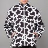 Mens Cow Casual Jackets Lightweight Fashion Sportswear Retro Windbreaker