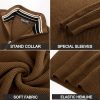 Men Quarter Zip Pullover Sweaters Casual Lightweight Knit Dress Sweater