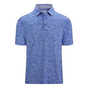 Mens Golf Shirt Moisture Wicking Quick-Dry Short Sleeve Casual Polo Shirts for Men