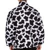 Mens Cow Casual Jackets Lightweight Fashion Sportswear Retro Windbreaker
