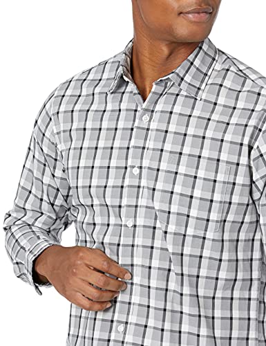 Mens Regular-Fit Long-Sleeve Casual Poplin Shirt