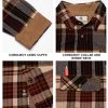 Men's Flannel Shirt Long Sleeve Button Down 100% Cotton